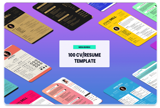 100 Template Desain CV/Resume